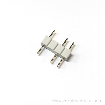 2.54mm 4P White Plugged Straight Pin Pin Header